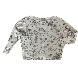 Anna Melani Italy size medium floral knit sweater shirt